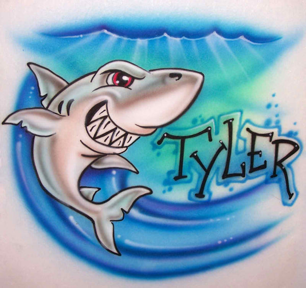 Airbrush Apparel Custom Painted Underwater Dolphins Airbrushed T-Shirt or Sweatshirt Crew Neck Sweat (+$10) / Adult L / Sport Grey