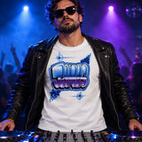 Two-Tone Graffiti Block Name Shirt, Airbrushed by Hand