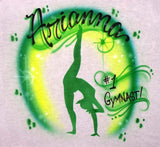 #1 Gymnast flip Airbrushed shirt