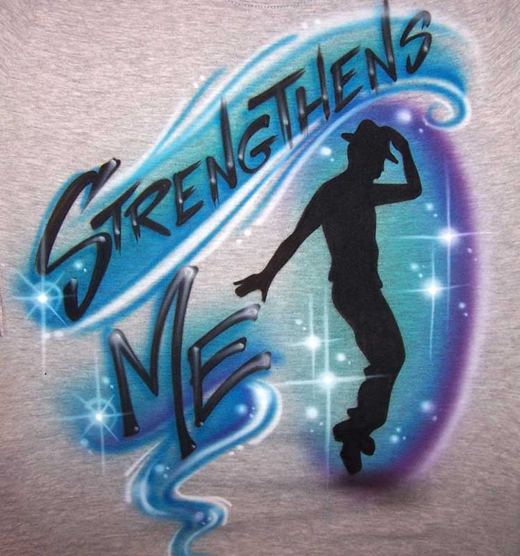Airbrushed Jazz Tap Dancer Personalized Shirt