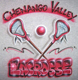 Airbrushed Lacrosse Personalized Team Shirt Design