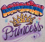 Armenian Princess Airbrushed Crown Shirt