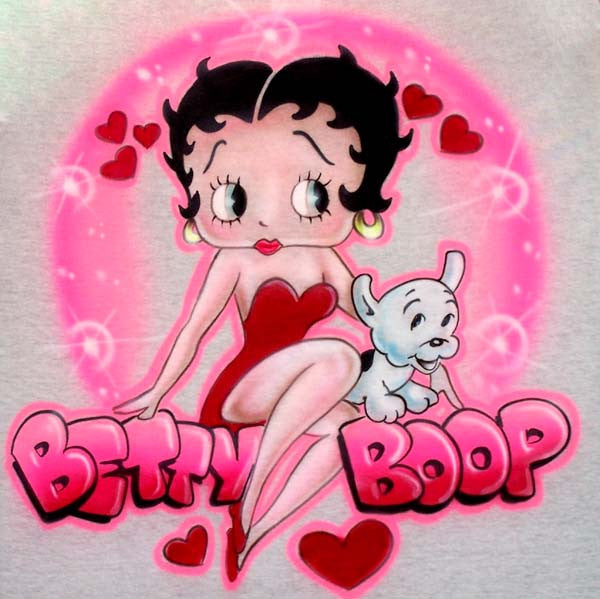 Airbrushed Betty Boop and Pudgy Custom Shirt