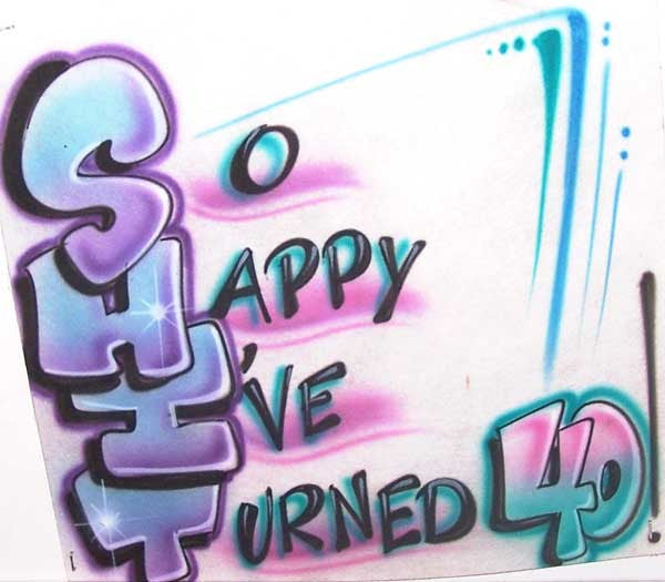 S.H.I.T. So Happy I've Turned...Birthday Humor Design for T-Shirts, Sweats, & More!