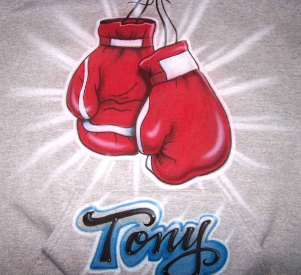 Custom Airbrushed Boxing Gloves Personalized Shirt