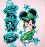 Hi Hop Mickey Custom Airbrushed T-Shirt Sweatshirt Hoodie