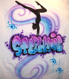 Gymnastics handstand personalized airbrushed T-shirt Sweatshirt