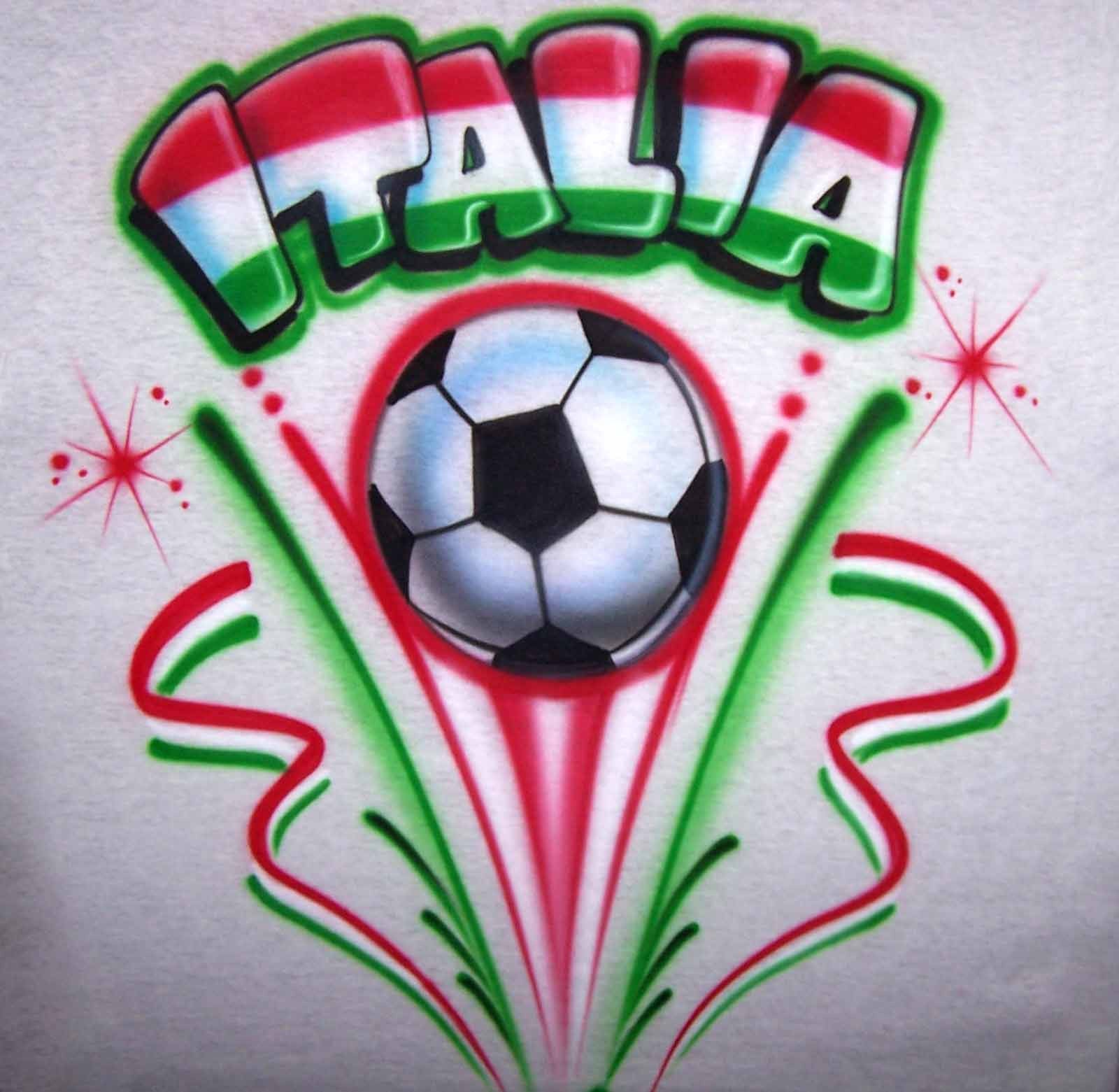 Italia World Cup Soccer Airbrushed Design