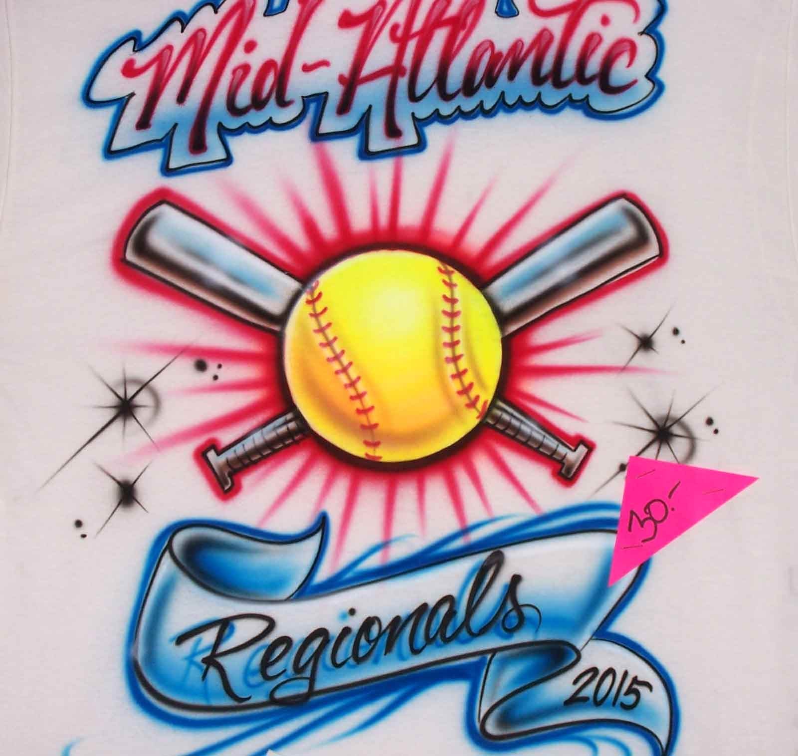 Mid Atlantic Regional Softball Tournament Airbrushed T-Shirt