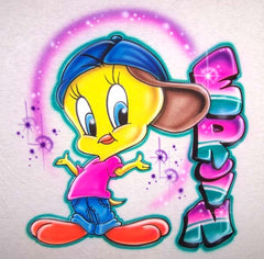 Airbrush Urban Hip Hop Tweety Bird Custom T Shirt Sweatshirt or Hoodie