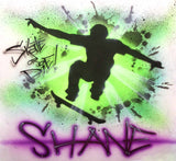 Skate or Die Airbrushed Skater Personalized T-Shirt Sweatshirt