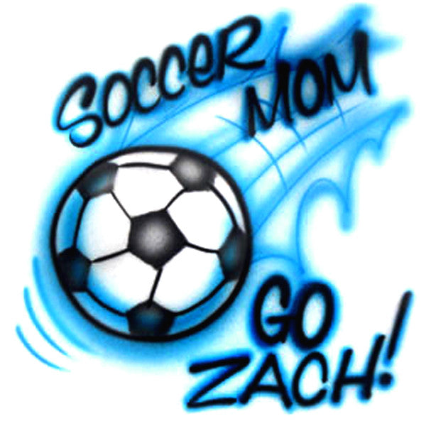 Soccer Mom Airbrushed T-Shirt Design