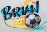 Soccer Name Airbrushed Shirt Design