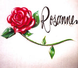 Rose & Airbrush personalized shirt
