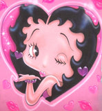 Betty Boop Kiss & Hearts Custom Airbrushed Shirt Design