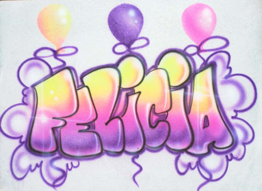 Balloons & Bubble Name T-Shirt  Airbrushed on Tees, Sweats, & More!