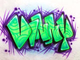 Funky graffiti airbrush tshirt name design